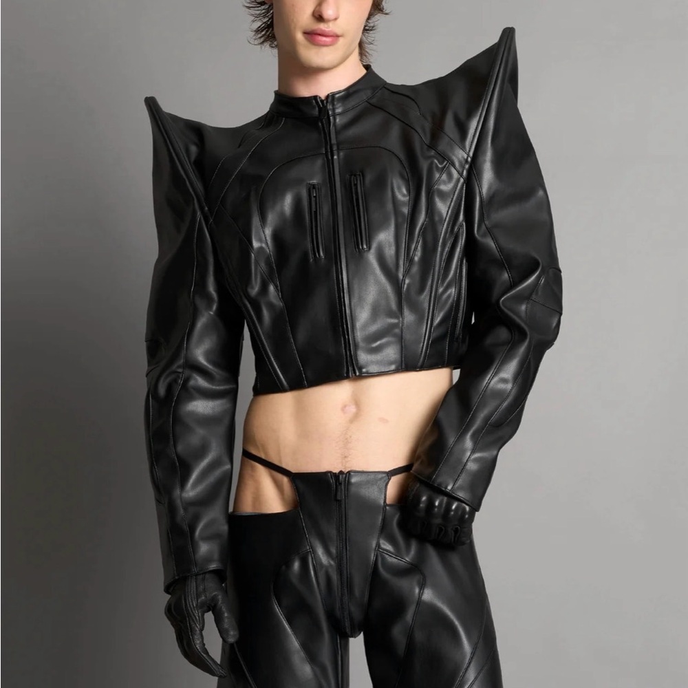 NAMILIA Spike Moto Jacket Size Small - Picture 2 of 8